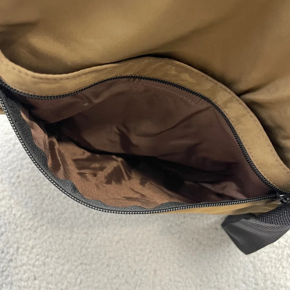 L.L. Bean 0GA32 Crossbody Brown AmeriBag Healthy Back Bag Sling Travel Backpack